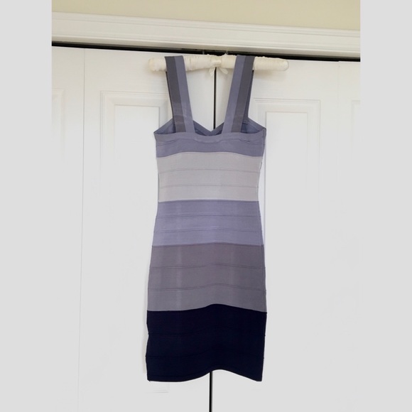 NWOT Bebe Blue Ombré Bodycon Dress - Picture 2 of 4